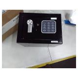 SereneLife Safe Box, Safes and Lock Boxes, Money Box, Safety Boxes for Home, Digital Safe Box, Steel Alloy Drop Safe, Includes Keys
