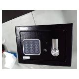 SereneLife Safe Box, Safes and Lock Boxes, Money Box, Safety Boxes for Home, Digital Safe Box, Steel Alloy Drop Safe, Includes Keys