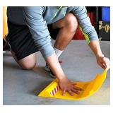 Maxsa 37356-RS Park Right 21" x 11" x 2" Parking Mat, Yellow