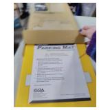 Maxsa 37356-RS Park Right 21" x 11" x 2" Parking Mat, Yellow