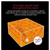 Vornado MVH Vortex Heater with 3 Heat Settings, Adjustable Thermostat, Tip-Over Protection, Auto Safety Shut-Off System, Whole Room, Black