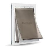 PetSafe Extreme Weather Dog and Cat Door - Aluminum Frame Pet Door - Large