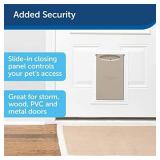 PetSafe Extreme Weather Dog and Cat Door - Aluminum Frame Pet Door - Large