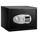 Amazon Basics - Caja de seguridad de acero, color negro, 0,5 pies cÃºbicos