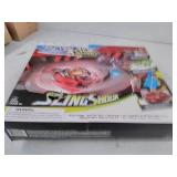 Beyblade Burst Turbo Slingshock Rail Rush Battle Set-- Complete Set with Burst Beystadium, Battling Tops, & Launchers, Age 8+