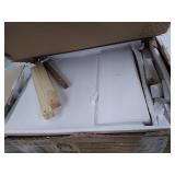 Walker Edison 1 Drawer Solid Wood Nightstand in White