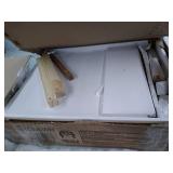 Walker Edison 1 Drawer Solid Wood Nightstand in White