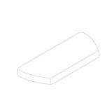 KOHLER K-84591-47 Well Worth Toilet Tank Cover, Almond