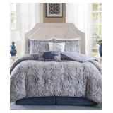 Harbor House Stella 6PC Paisley Print King Comforter Set Bedding