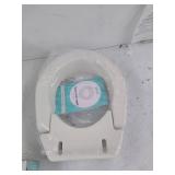 Vive Hinged Toilet Seat Riser - Elevated, Raised Seat Lifter for Handicapped, Elderly and Seniors - Medical Handicap Bathroom Safety Height Chair - Tall, High Portable Extender (Round)