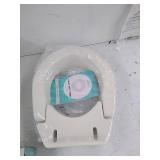Vive Hinged Toilet Seat Riser - Elevated, Raised Seat Lifter for Handicapped, Elderly and Seniors - Medical Handicap Bathroom Safety Height Chair - Tall, High Portable Extender (Round)