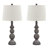Signature Design by Ashley Mair Rustic Farmhouse Poly Table Lamp Set of 2, Gray