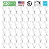 Sunco Lighting 48 Pack BR30 LED Bulb, 11W=65W, 4000K Cool White, 850 LM, E26 Base, Dimmable, Indoor Flood Light for 5" or 6" Cans - UL & Energy Star