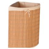 Honey Can Do Wicker Corner Laundry Hamper