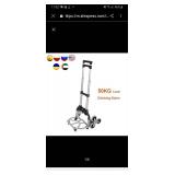 50KG Climbing Stairs Cart Heavy Duty Folding Trolley MT2124B Wheel Barrow Garden Carts Climbing Hand