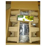 AeroGarden - Harvest Elite 360 6-Pod with Gourmet Herb Seed Pod Kit - Platinum Stainless