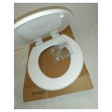 Mayfair Slow Close Round White Molded Wood Toilet Seat