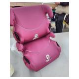 Diono Solana, No Latch, Pack of 2 Backless Booster Car Seats, Lightweight, Machine Washable Covers, Cup Holders, Pink