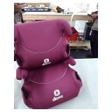 Diono Solana, No Latch, Pack of 2 Backless Booster Car Seats, Lightweight, Machine Washable Covers, Cup Holders, Pink