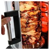 NutriChef Countertop Vertical Rotating Oven - Rotisserie Shawarma Machine, Kebob Machine, Stain Resistant & Energy Efficient W/ Heat Resistant Door, Includes Kebob Rack with 7 Skewers (PKRTVG34)