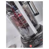 NutriChef Countertop Vertical Rotating Oven - Rotisserie Shawarma Machine, Kebob Machine, Stain Resistant & Energy Efficient W/ Heat Resistant Door, Includes Kebob Rack with 7 Skewers (PKRTVG34)