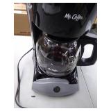 Mr. Coffee 12-Cup Coffee Maker, Black (Broken)