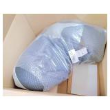 BarksBar Snuggly Sleeper Large Gray Diamond Orthopedic Dog Bed with Solid Orthopedic Foam, Soft Cotton Bolster, and Ultra Soft Plush Sleeping Space - 40 x 30 Inches