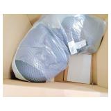 BarksBar Snuggly Sleeper Large Gray Diamond Orthopedic Dog Bed with Solid Orthopedic Foam, Soft Cotton Bolster, and Ultra Soft Plush Sleeping Space - 40 x 30 Inches