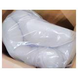 BarksBar Snuggly Sleeper Large Gray Diamond Orthopedic Dog Bed with Solid Orthopedic Foam, Soft Cotton Bolster, and Ultra Soft Plush Sleeping Space - 40 x 30 Inches