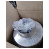 iPower 4 Inch 195 CFM Inline Fan Circulation Vent Blower, Air Carbon Filter and 8 Feet Flexible Ducting for Grow Tent Ventilation, Exhaust, 4" Fan & Filter, HVAC Heating Cooling