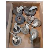 Lot of 9 Casters