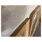 Lot of 3 Wood Framed Glass Windows | Single Pane | 43.25" x 17"