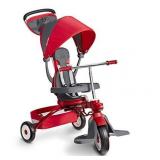 Radio Flyer Deluxe EZ Fold 4-in-1 Stroll 'N Trike, Red