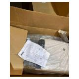 Merax Fabric Dining Chairs with Nailhead and Solid Wood Legs, Set of 2