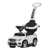 Best Ride On Cars 4 in 1 Mercedes Battery Powered Push Car, White