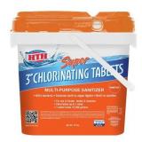 HTH Super 3 inch Chlorine Tablets for Pool, 25 lbs