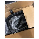 Basics Leather-Padded, Adjustable, Swivel Office Desk Chair with Armrest, Black