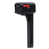 Gibraltar MailboxesClassic All-in-One, Medium, Plastic, Mailbox and Post Combo, Black, GCL10000B