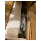 Petiture Side Table End Table,Record Player Stand with Storage Shelf for Living Room Bedroom Sofa Industiral Style Rustic Brown