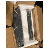 VECELO Modern Nightstand, End Table with flip Drawer and X-Design Side for Bedroom Living Room Office, Easy Assembly,Set of 2,Retro Brown