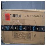 Victrola Nostalgic 6-in-1 Bluetooth Record Player & Multimedia Center with Built-in Speakers - 3-Speed Turntable, CD & Cassette Player, FM Radio | Wireless Music Streaming | Mahogany