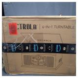 Victrola Nostalgic 6-in-1 Bluetooth Record Player & Multimedia Center with Built-in Speakers - 3-Speed Turntable, CD & Cassette Player, FM Radio | Wireless Music Streaming | Mahogany