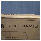 Victrola Nostalgic 6-in-1 Bluetooth Record Player & Multimedia Center with Built-in Speakers - 3-Speed Turntable, CD & Cassette Player, FM Radio | Wireless Music Streaming | Mahogany