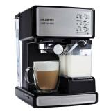 Mr. Coffee - CafÃ© Barista Single Serve 3-in-1 Espresso Machine with 15 with Bars of Pressure with Milk Frother - Stainless Steel