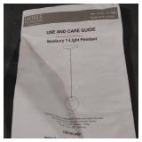 HOME DECORATORS NEWBURY 1 LIGHT PENDANT HANGING LIGHT