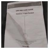 HOME DECORATORS NEWBURY 1 LIGHT PENDANT HANGING LIGHT