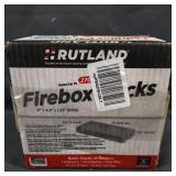 RUTLAND Fire Bricks 6 bricks - 4.5 inch x 9 inch x 1.25 inch