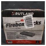 RUTLAND Fire Bricks 6 bricks - 4.5 inch x 9 inch x 1.25 inch