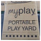 Regalo My PlayÂ® Portable Playard Indoor and Outdoor with Carry Case and Washable, Aqua, 6-Panel