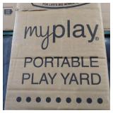 Regalo My PlayÂ® Portable Playard Indoor and Outdoor with Carry Case and Washable, Aqua, 6-Panel